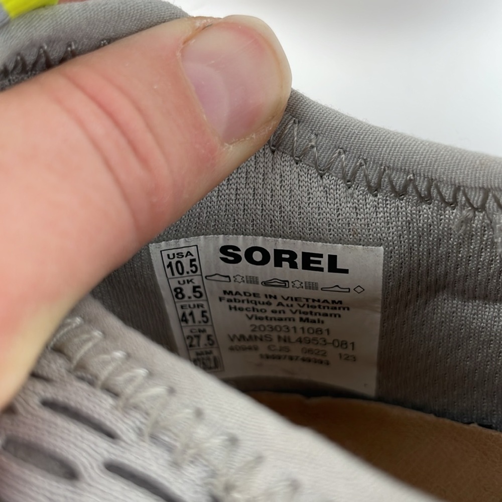 Sorel | Kinetic Impact II Wonder Lace Sneaker - Dove, Sea Salt - Size 10.5 - Picture 10 of 10